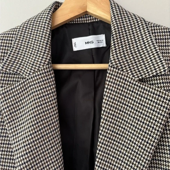 Mango Micro-Houndstooth Blazer - Picture 2 of 3